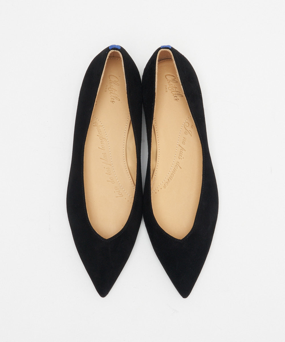 Chatelles シャテル 黒 スエードタッセル 34.5 約21cm シャテル Chatelles Francois Negro Tassels （Black