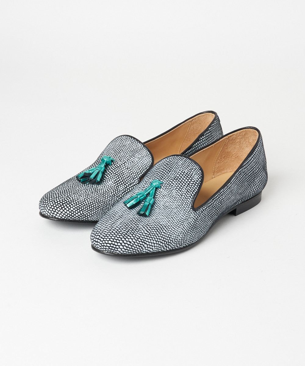 シャテル chatelles ボーダー フラットシューズ 38.5タッセル シャテル chatelles ボーダー フラットシューズ 38.5タッセル