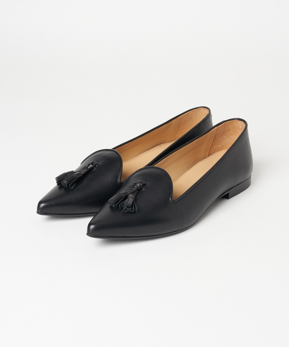 Chatelles | Francois Pointy Black Leather - アマンオンラインストア