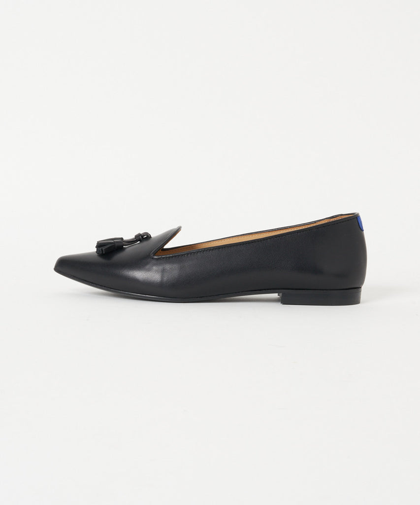 Chatelles | Francois Pointy Black Leather - アマンオンライン