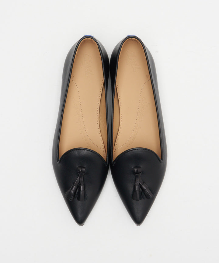 Chatelles | Francois Pointy Black Leather - アマンオンライン