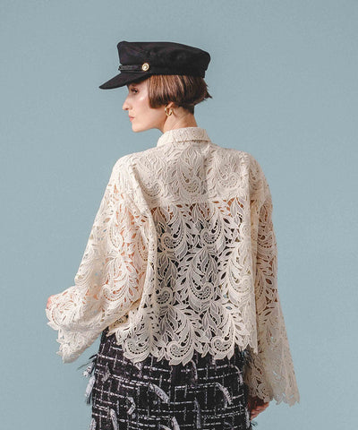 PAISLEY LACE BLOUSE ペイズリー レース ブラウス
