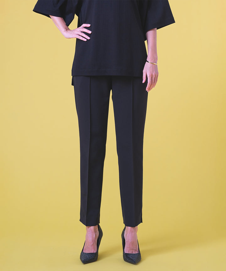 スリム ストレッチ パンツ 1 (ブラック)