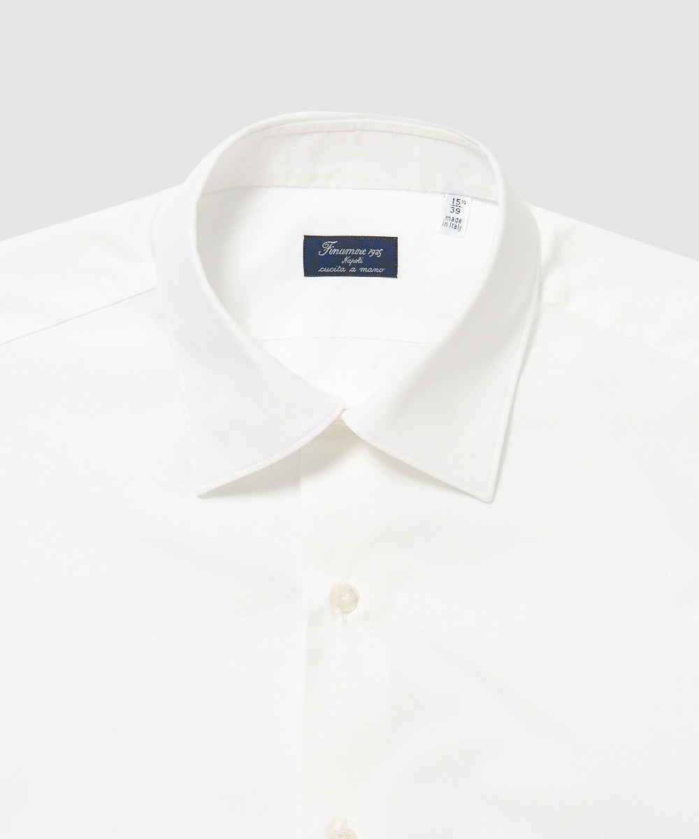 Finamore | VITTORIO クラシックコットンポプリンドレスシャツ C0147