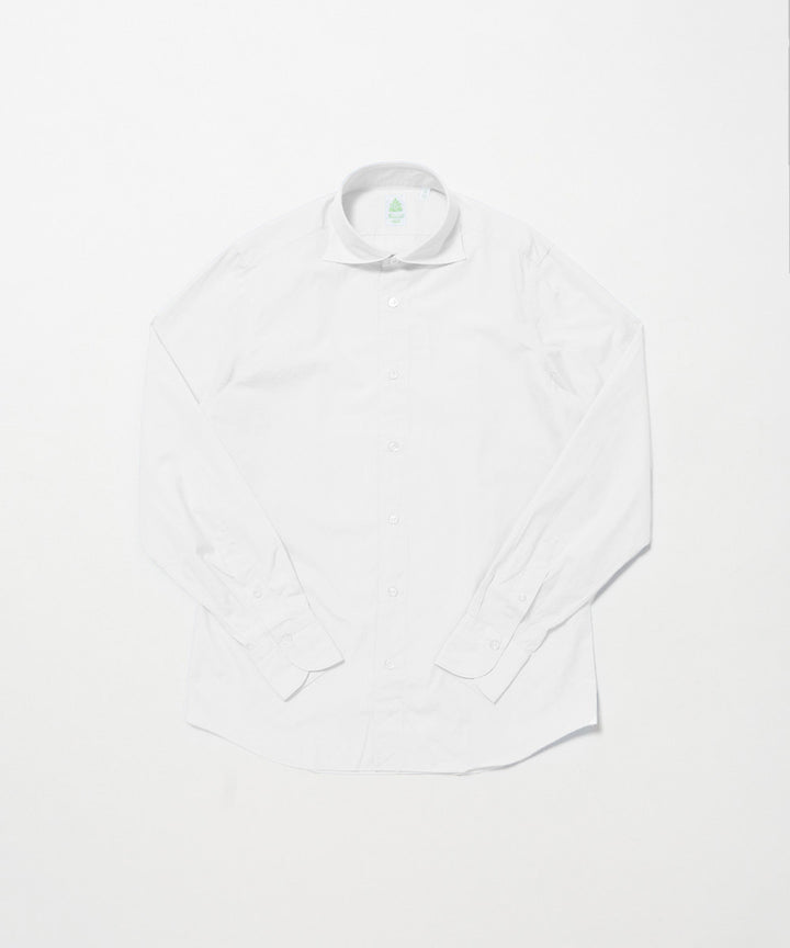 【美品クリーニング済】FINAMORE NapoliホワイトポプリンシャツM Finamore | SIMONE コットンポプリンシャツ C0617E - アマンオンライン
