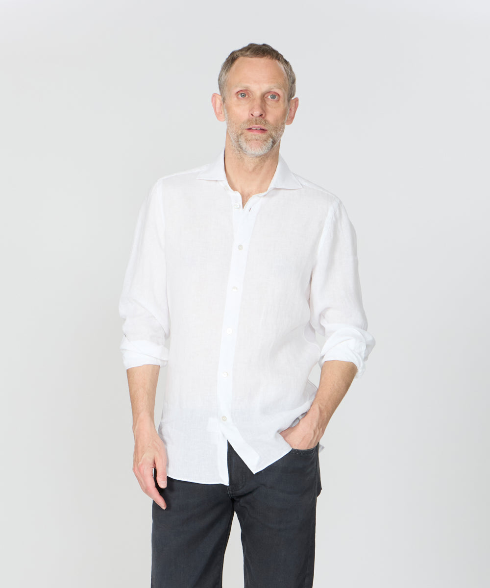 フィナモレ／コットンシャツ／ホワイト／L MEN】Finamore – AMAN ONLINE STORE