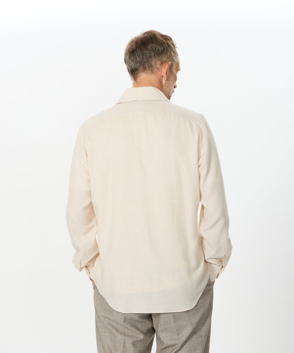 コットンカシミア ワンピースカラーシャツ/ PANTELLERIA(パンテレリア)/ A5094