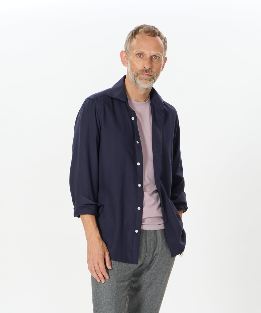 コットンカシミア ワンピースカラーシャツ/ PANTELLERIA(パンテレリア)/ A5094