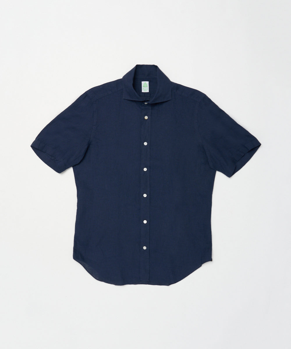 Finamore | PANTELLERIA リネン半袖シャツ C0650 - アマンオンライン