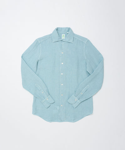 A18896 Finamore コットンボイルシャツ ネイビー 無地 15.5 MEN】Finamore – AMAN ONLINE STORE