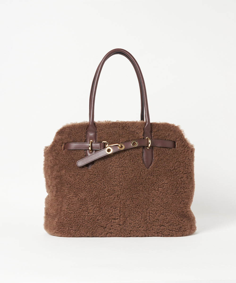 GALASSIA ムートンボストンバッグ