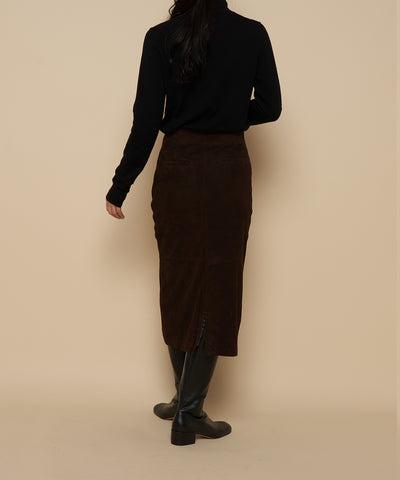 HERA スエードタイトスカート MORO