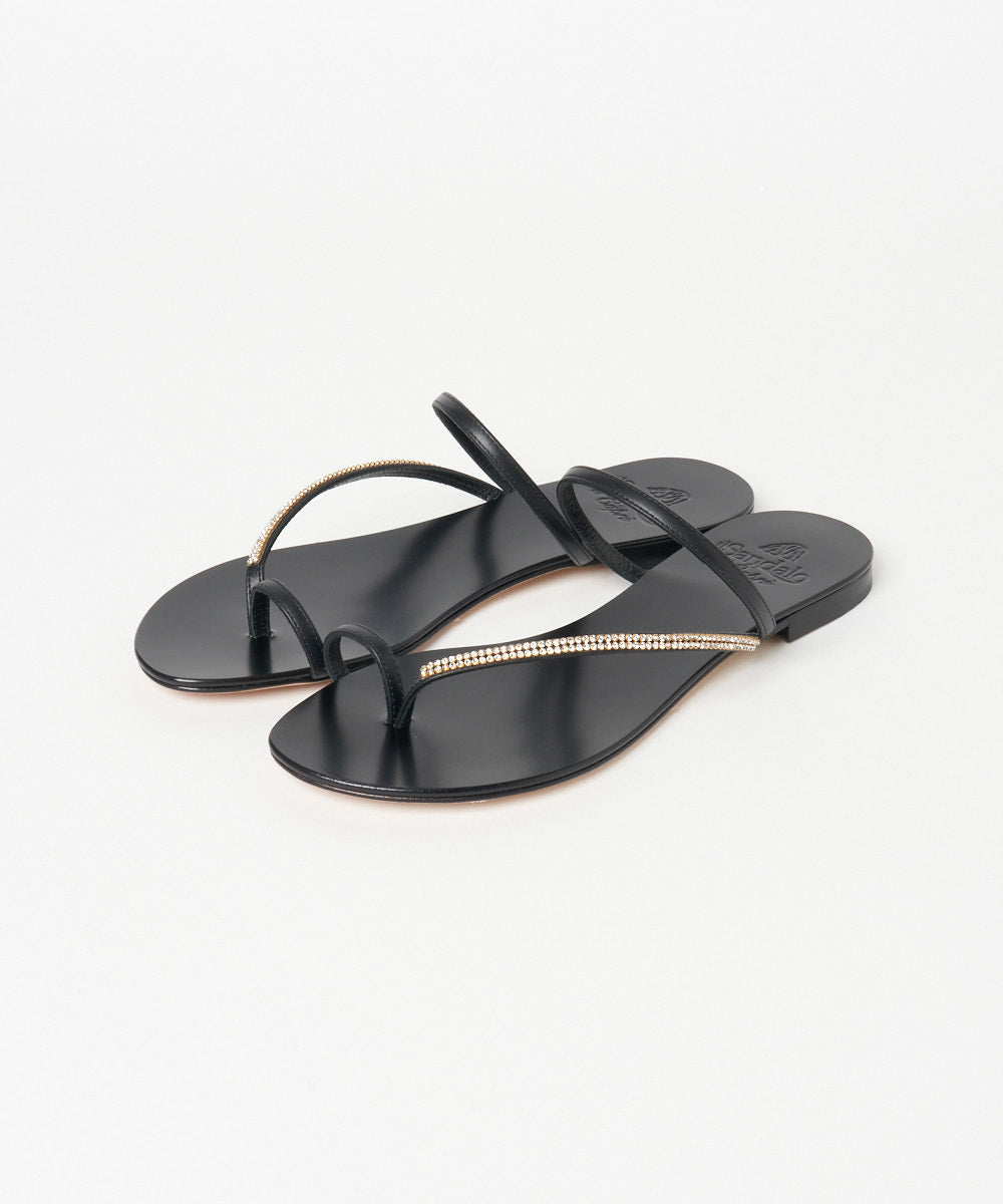 ラインストーンサンダル 672