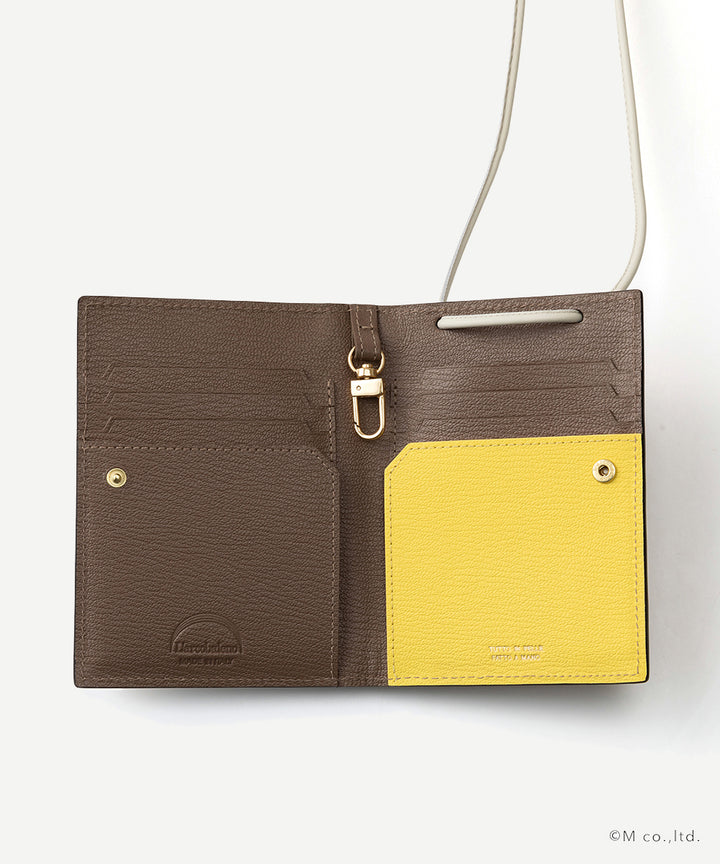 フラップショルダーウォレット GRAY*YELLOW | ラルコバレーノ
