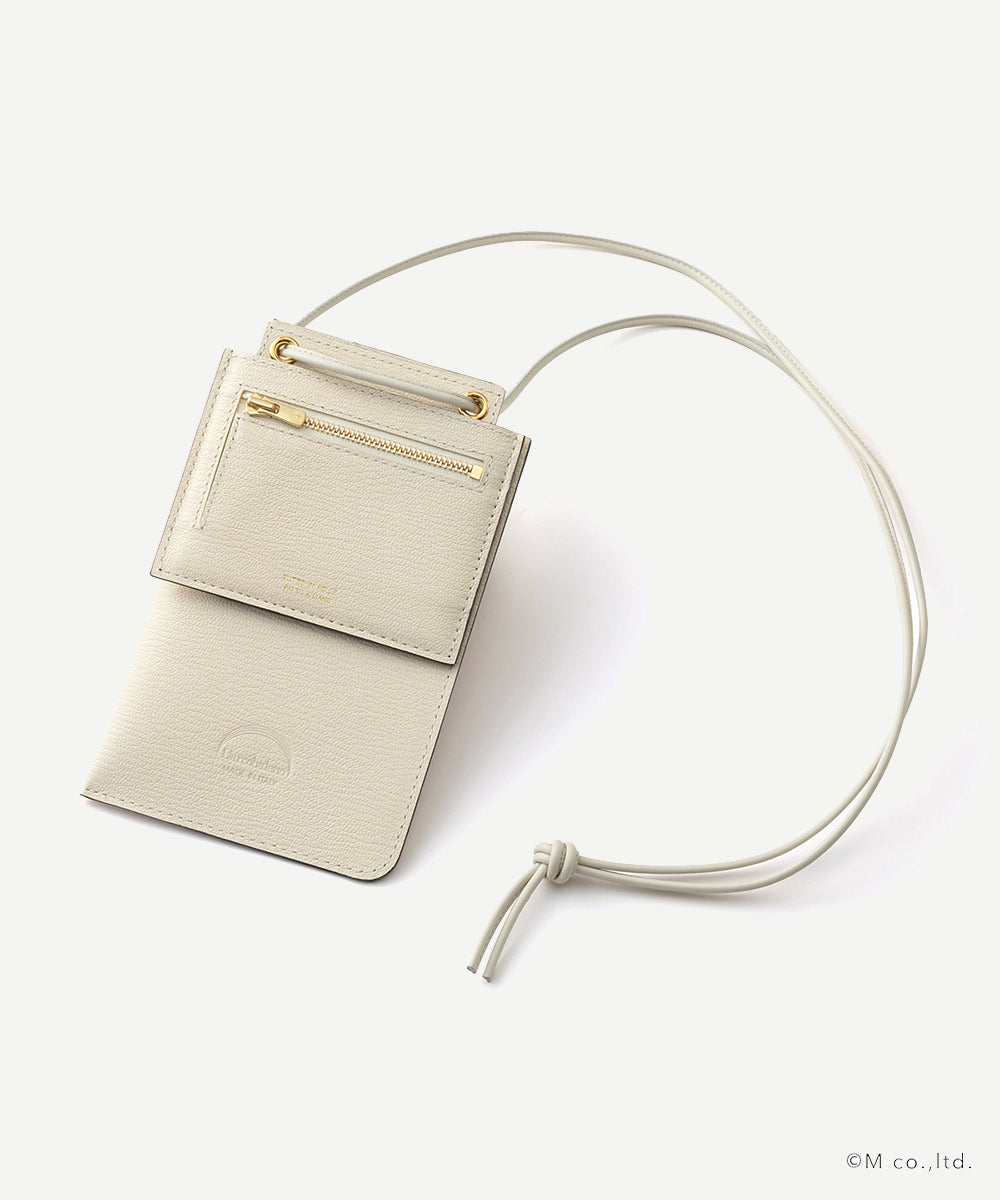 スマートWショルダーウォレット WHITExGRAY (ホワイト)