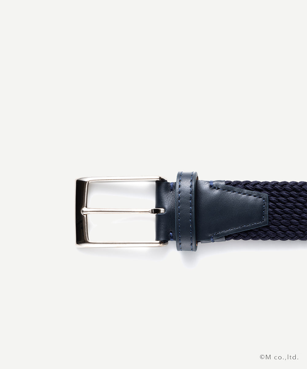 L'arcobaleno 35mm レーヨンエラスティックメッシュベルト
