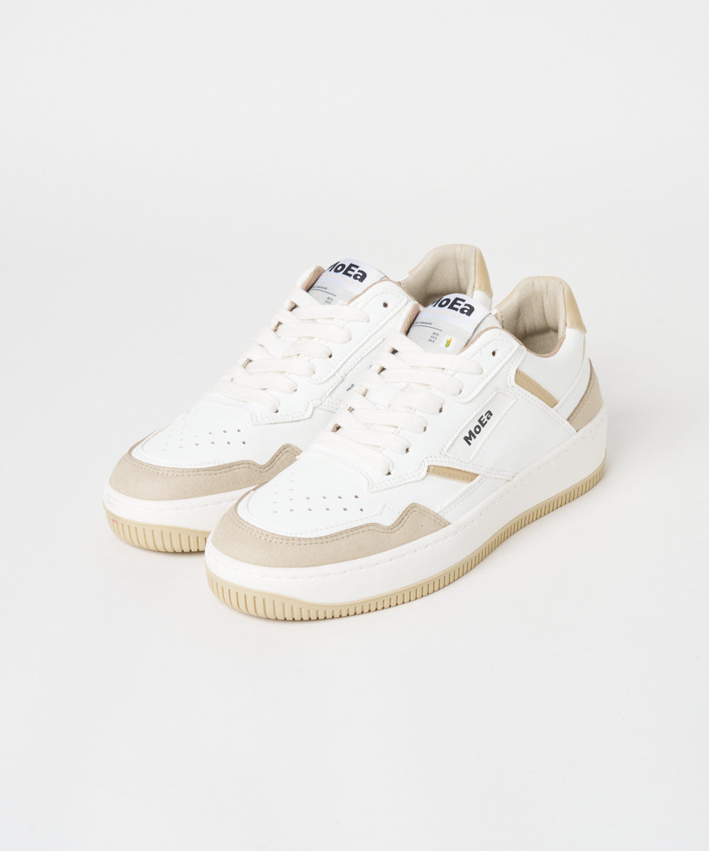 CORN GN1 スニーカー WHITE & BEIGE SUEDE