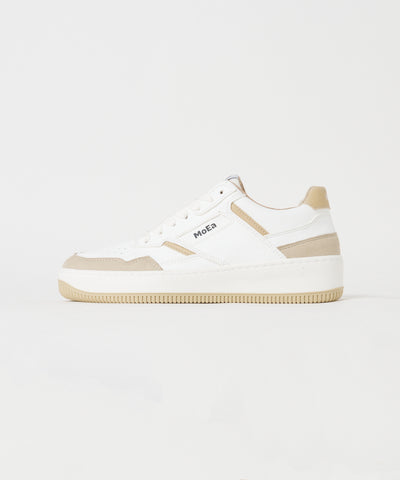 CORN GN1 スニーカー WHITE & BEIGE SUEDE