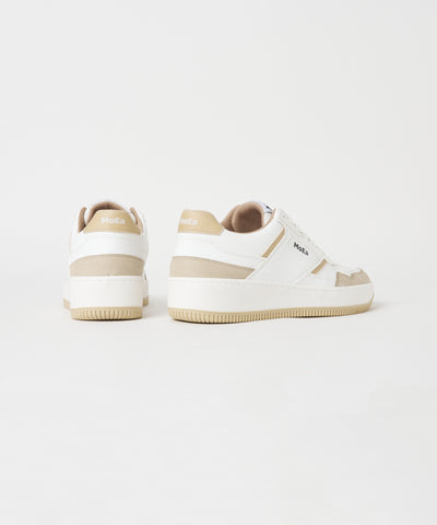 CORN GN1 スニーカー WHITE & BEIGE SUEDE