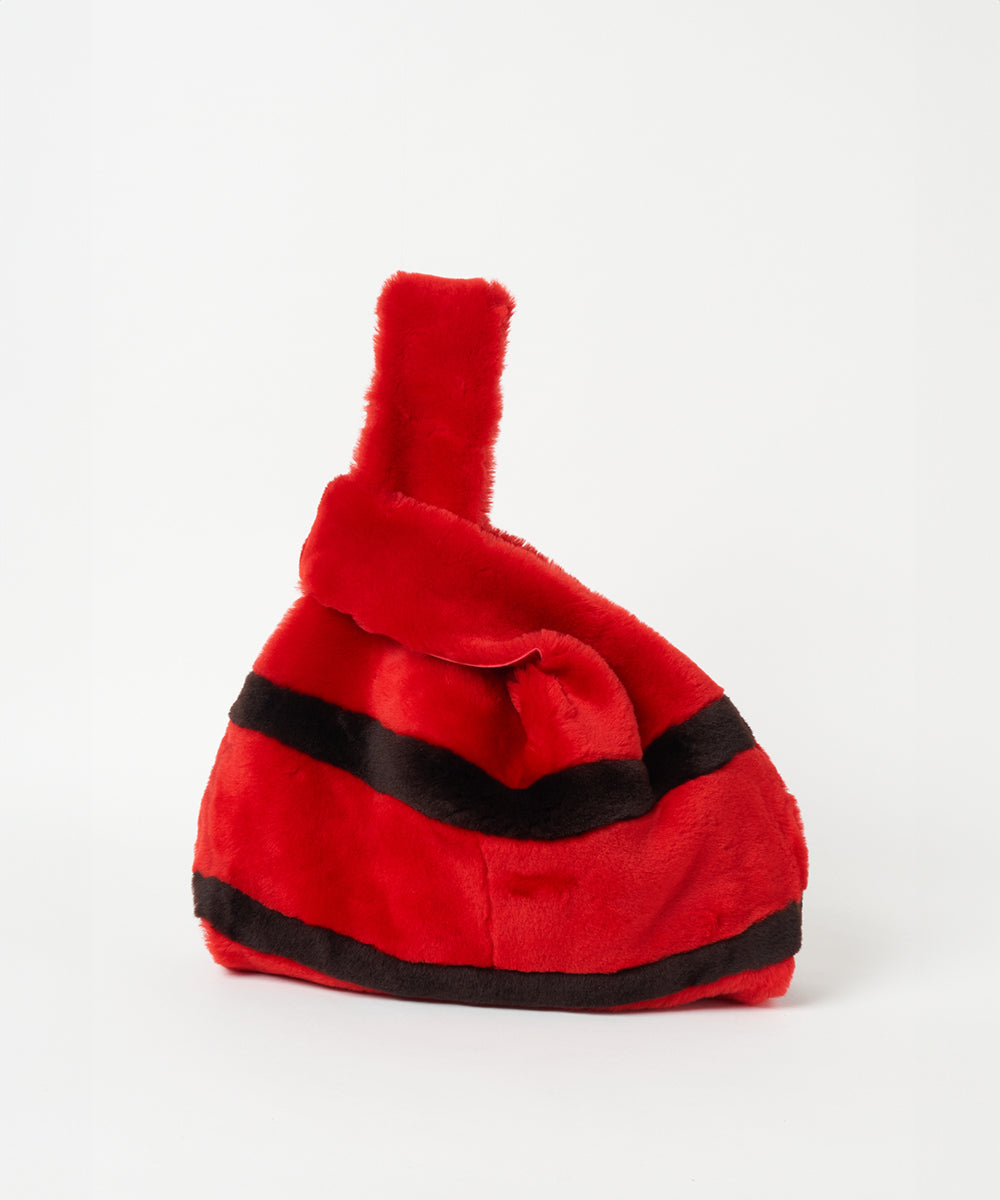 METEORITE ムートンボーダーバッグ