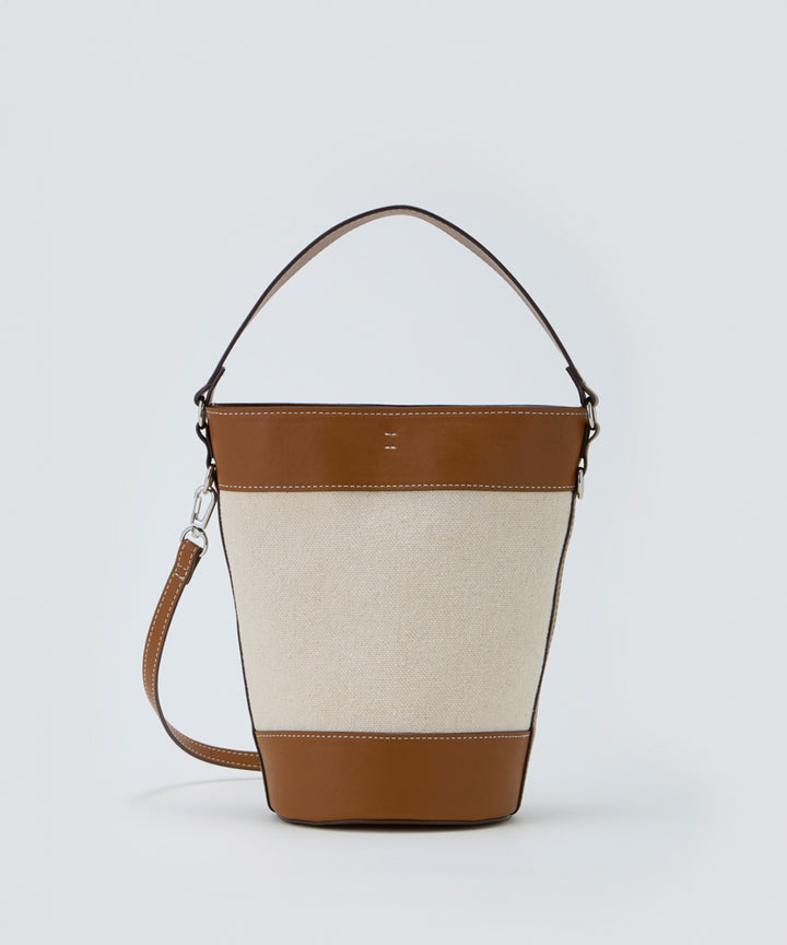 LUCIE (ルーシーミニ) 2WAY バッグ OFFWHITE/CAMEL (オフホワイト/キャメル)