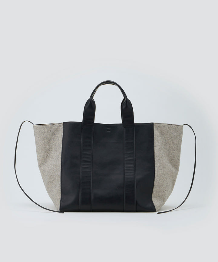 HOLLY (ホリー) ビッグ ハンドバッグ BLACK/SAND MIX (ブラック/サンド)