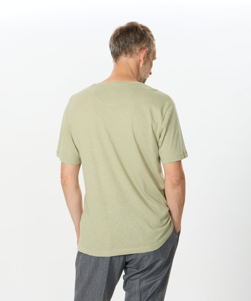 CREW NECK T-SHIRT w/ POCKET