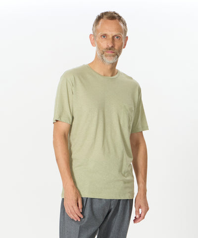 CREW NECK T-SHIRT w/ POCKET