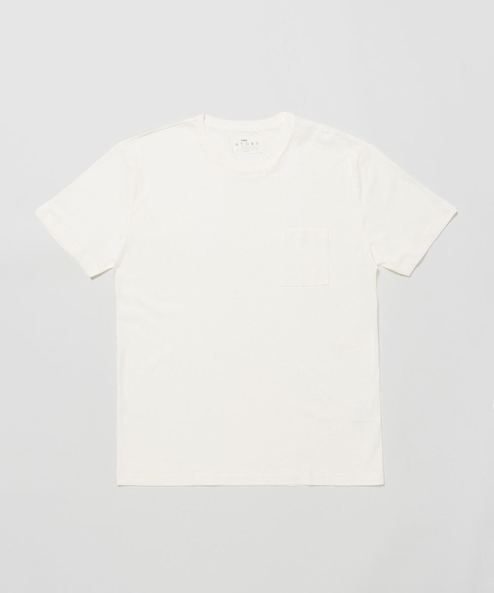 CREW NECK T-SHIRT w/ POCKET