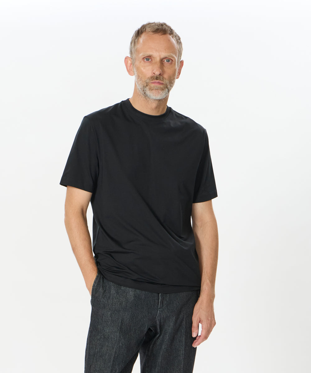 COTTON JERSEY CREW NECK T-SHIRT