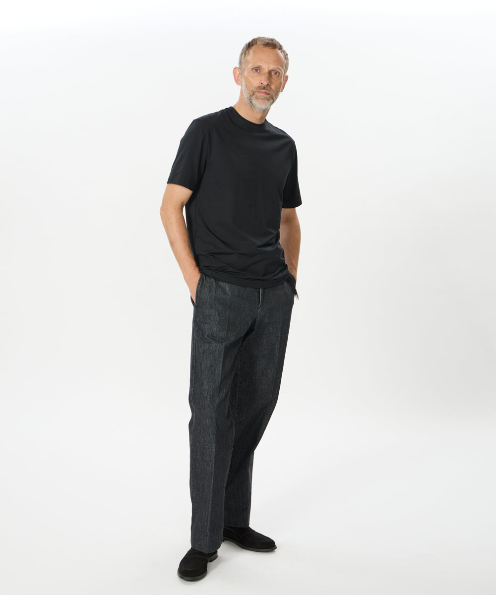 COTTON JERSEY CREW NECK T-SHIRT