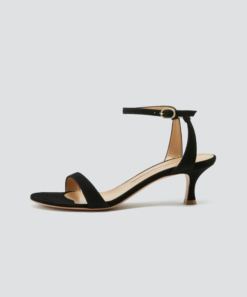 PELLICO | アンクルストラップ サンダル 5.0cm BLACK - アマン