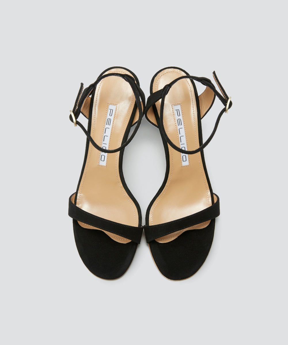 PELLICO | アンクルストラップ サンダル 5.0cm BLACK - アマン