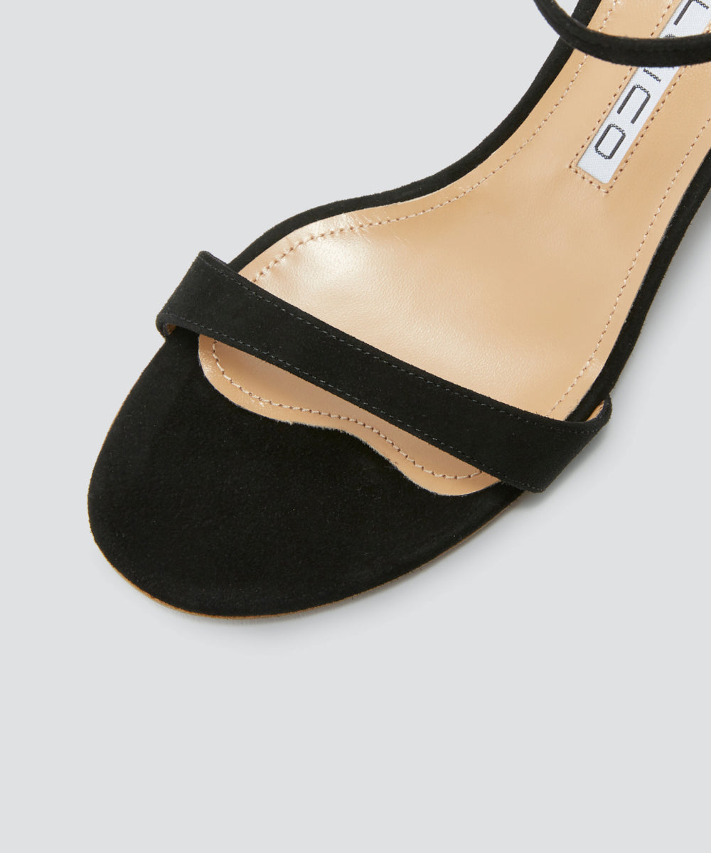 PELLICO | アンクルストラップ サンダル 5.0cm BLACK - アマン