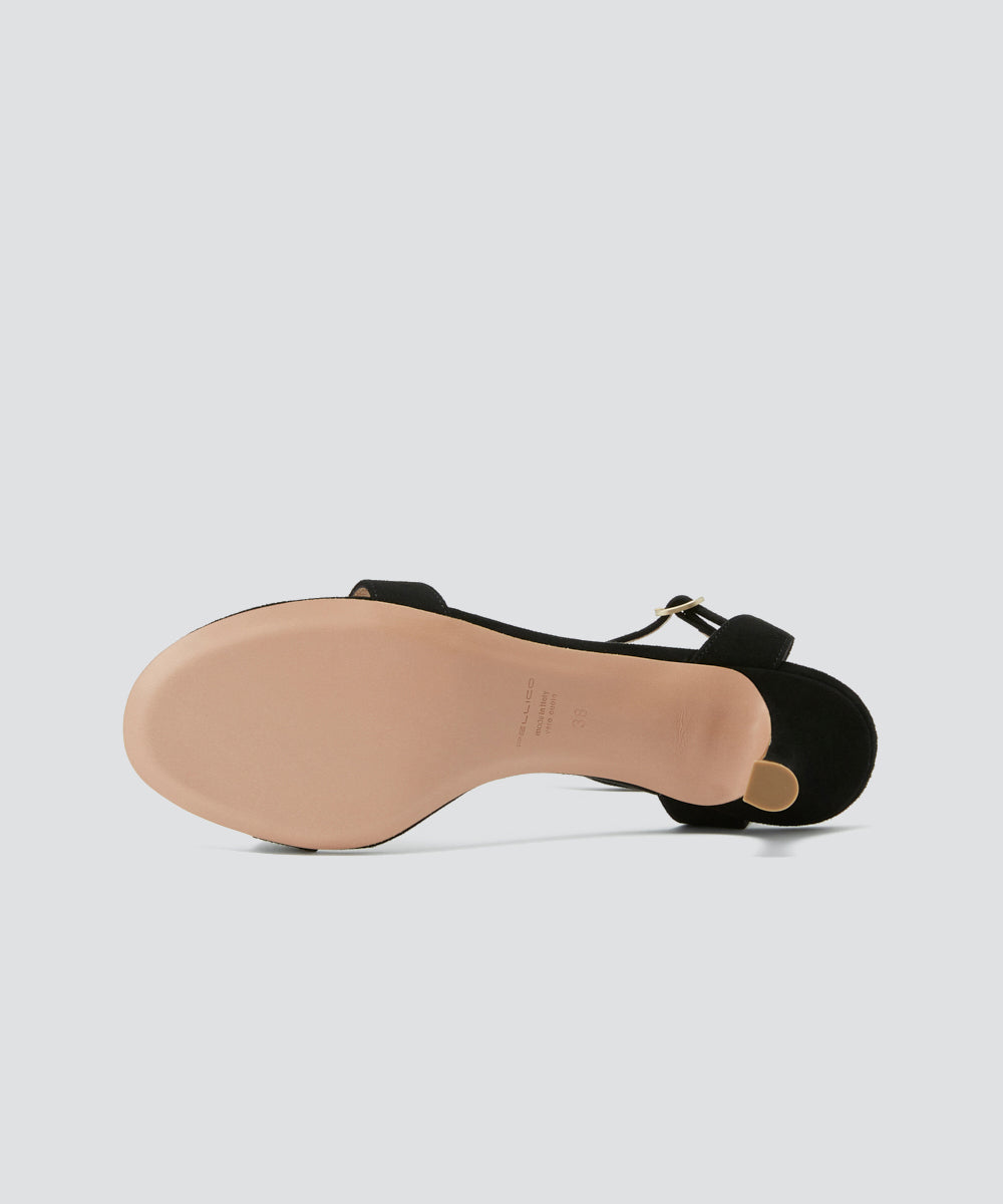 PELLICO | アンクルストラップ サンダル 5.0cm BLACK - アマン