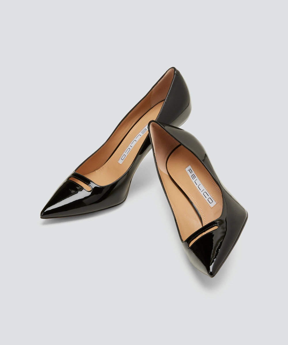 PELLICO | アネッリ エナメル パンプス 8.0cm BLACK - アマン