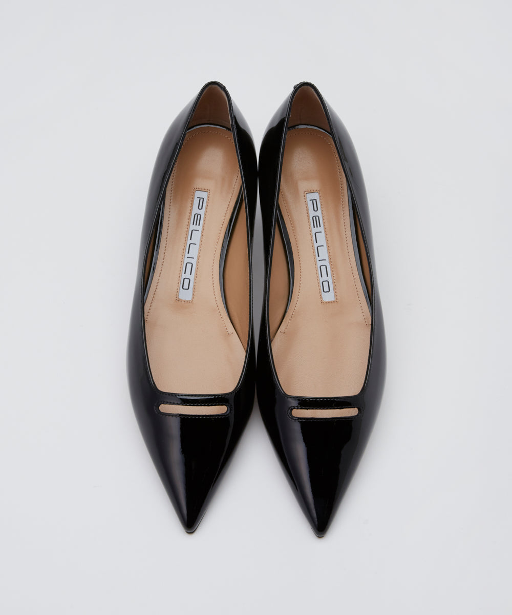 PELLICO | アネッリ エナメル パンプス 1.0cm BLACK - アマン PELLICO | アネッリ エナメル パンプス 1.0cm BLACK - アマン