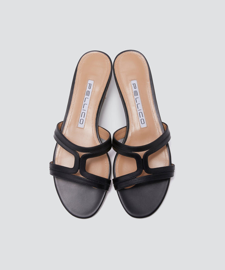 PELLICO | SAMI カナーレ サンダル 1.0cm BLACK - アマンオンライン