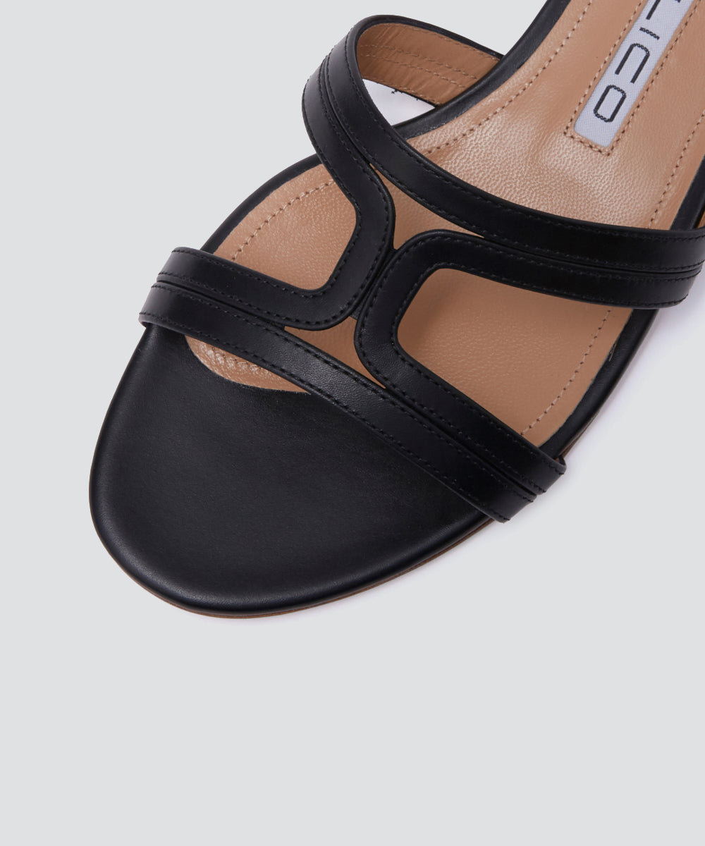 PELLICO | カナーレ サンダル 1.0cm BLACK - アマンオンライン