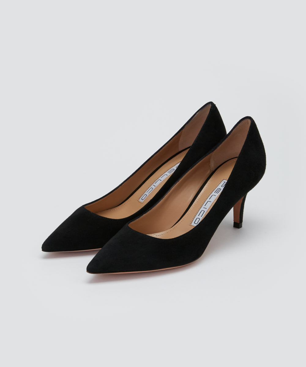 PELLICO | スウェード パンプス 6.5cm BLACK - アマンオンラインストア