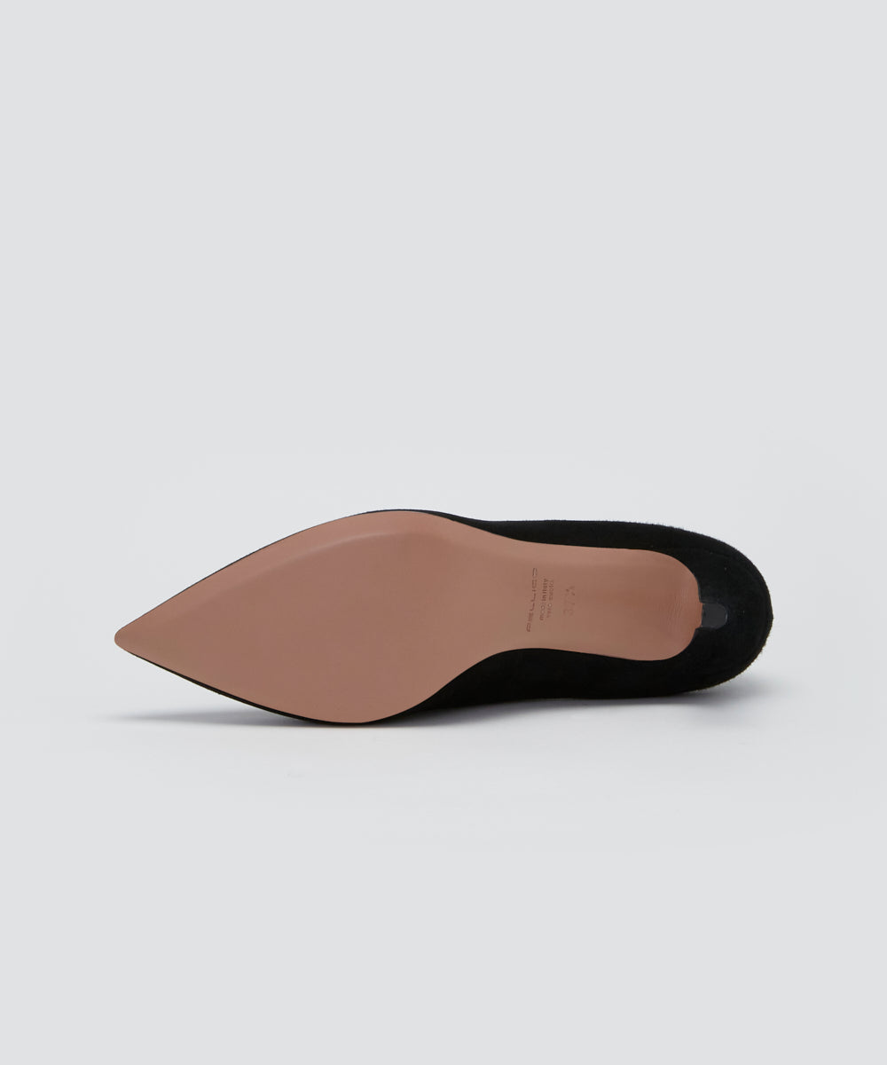 PELLICO スウェード パンプス 6.5cm BLACK パンプス AMAN ONLINE