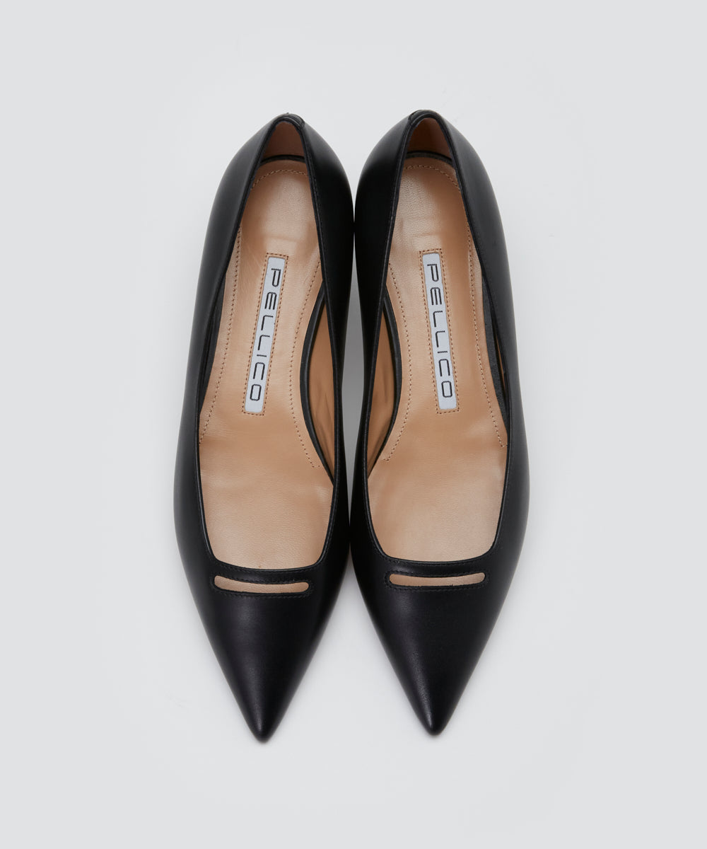 PELLICO | アネッリ スムース パンプス 1.0cm BLACK - アマン
