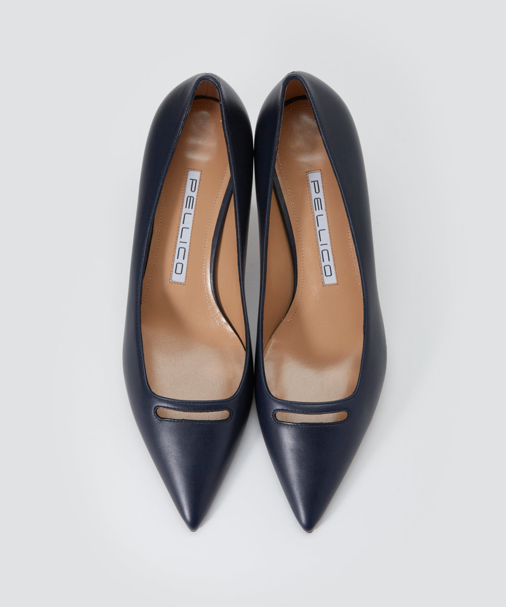 美品✨PELLCO ペリーコ ANIMA アネッリ ネイビー パンプス