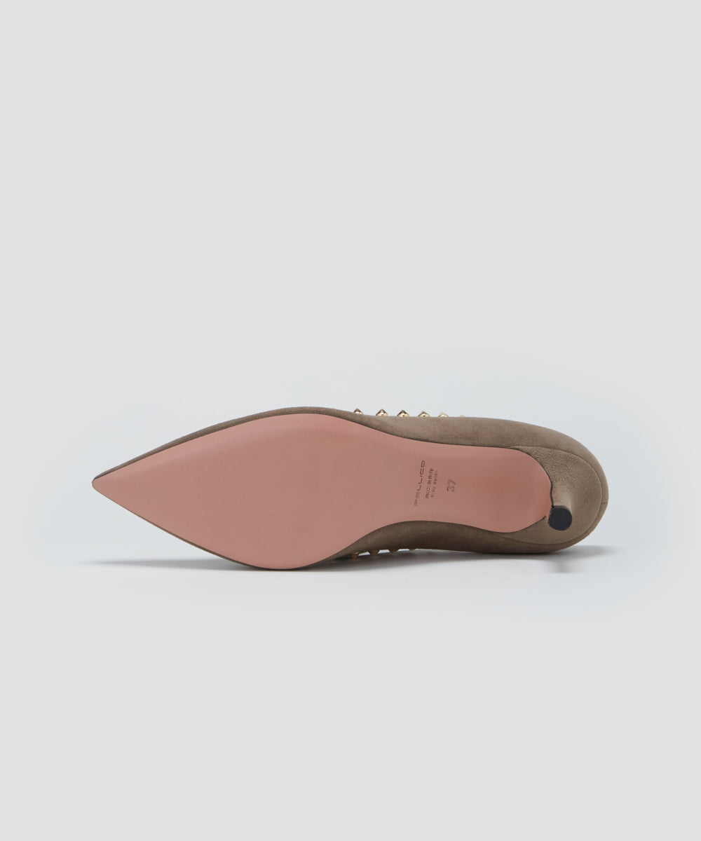 ANIMA スタッズパンプス 6.5cm TAUPE