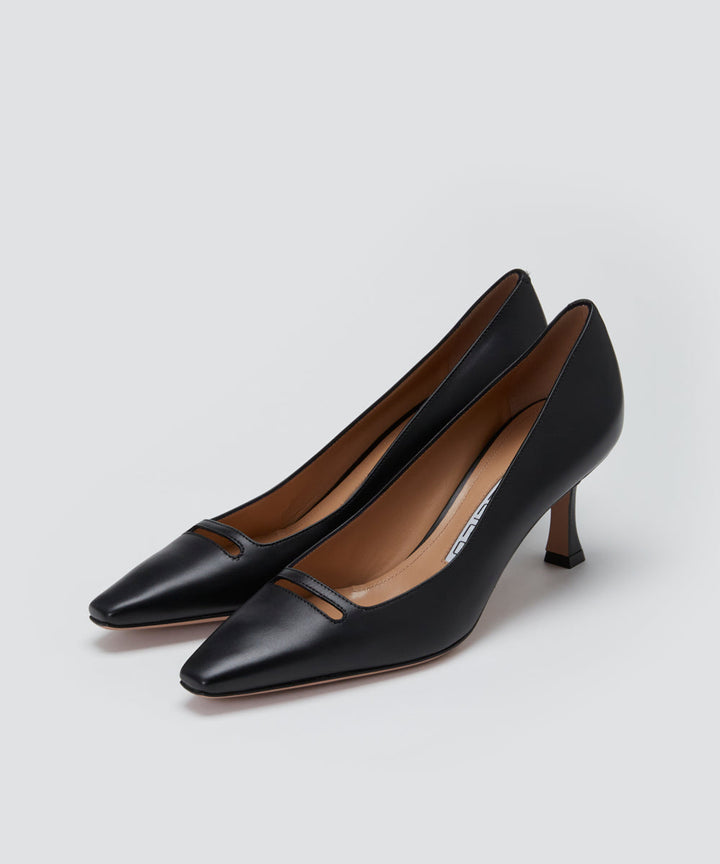 PELLICO アネッリソレッラ スムース パンプス 6.5cm BLACK