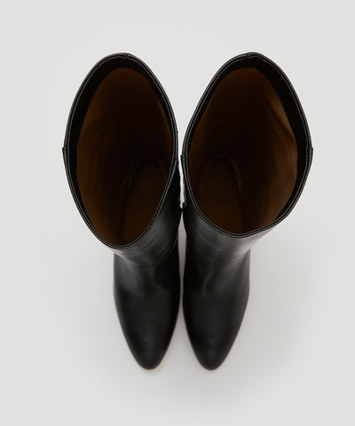 METRO 8.0cm ロングブーツ BLACK