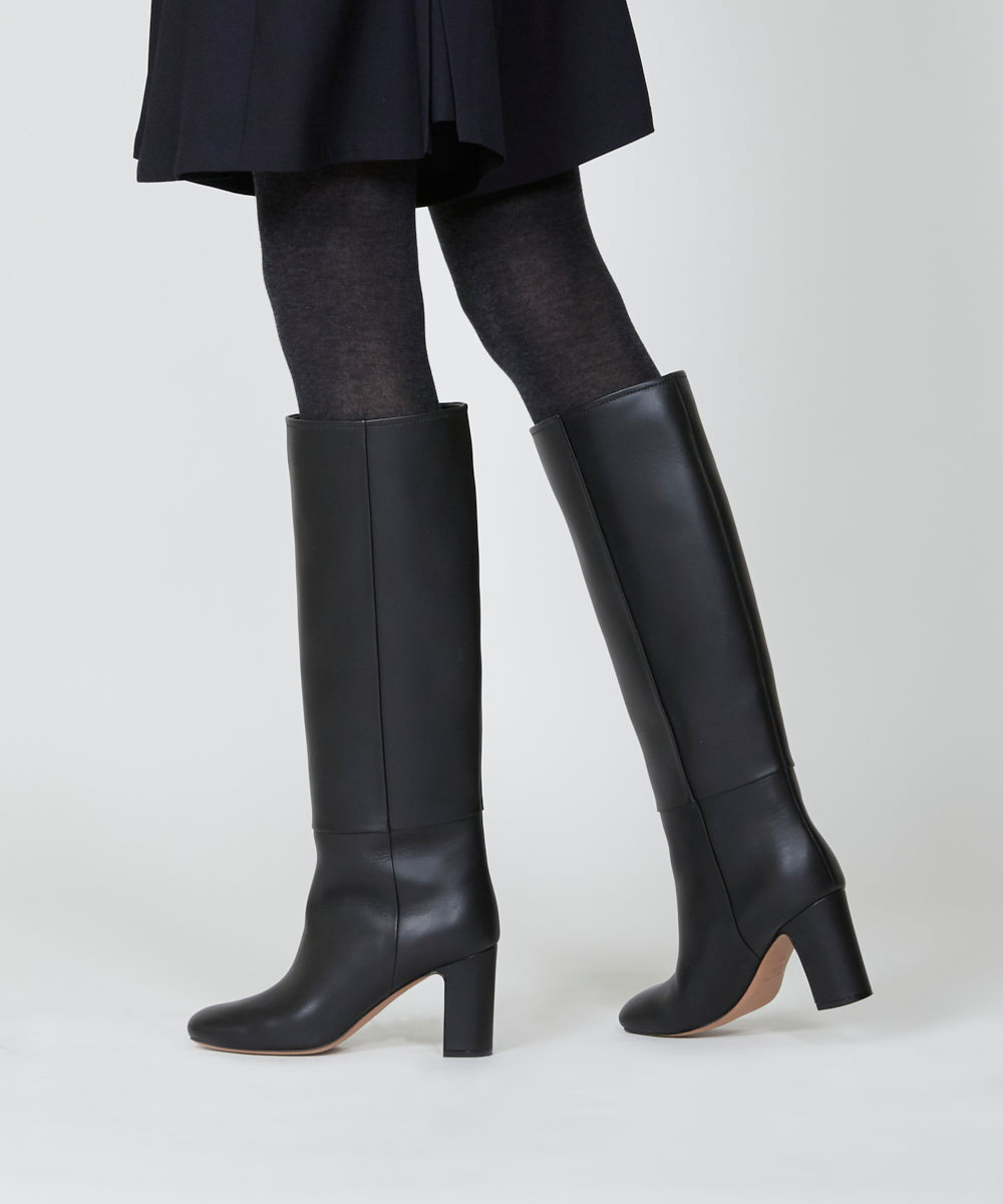 PELLICO 8.0cm ロングブーツ BLACK ブーツ AMAN ONLINE STORE