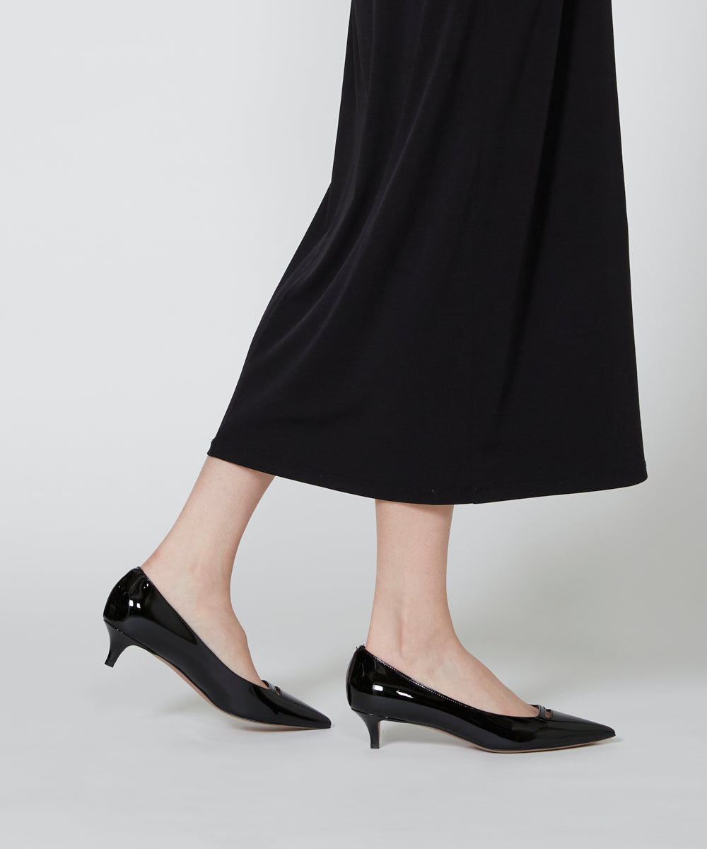 PELLICO アネッリ エナメル パンプス 3.5cm BLACK パンプス AMAN 