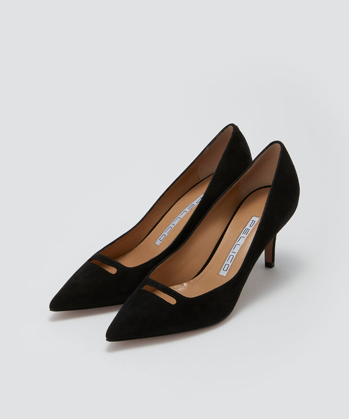 PELLICO | アネッリ スウェード パンプス 6.5cm BLACK - アマン