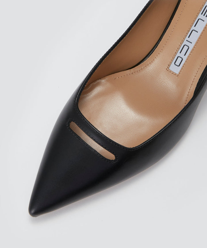 PELLICO | アネッリ スムース パンプス 6.5cm BLACK - アマン